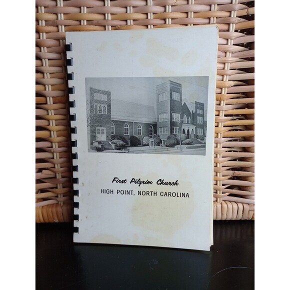 First Pilgrim Church High Point, NC Spiral Cookbook 1950s 1960s Retro Vintage - Picture 1 of 16